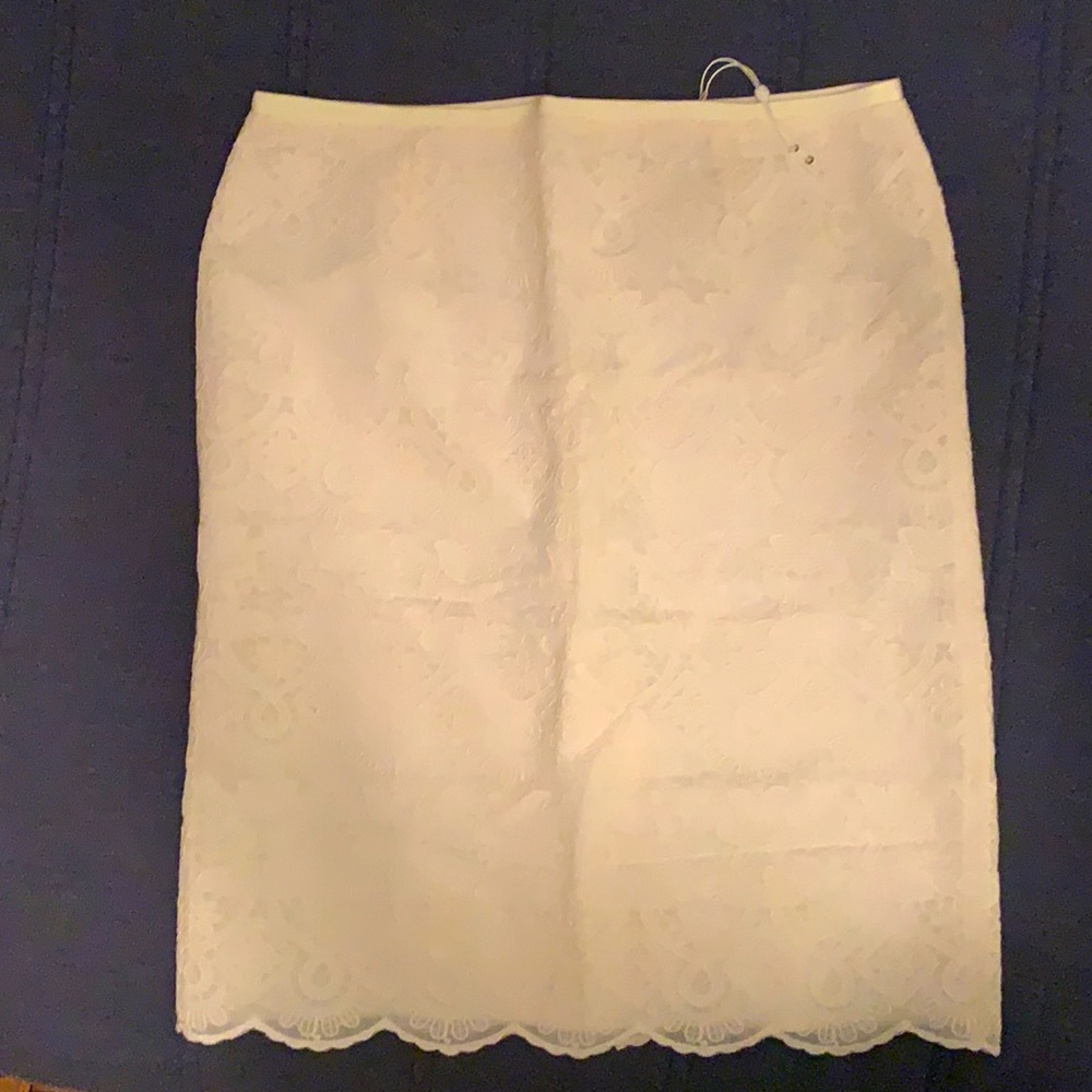 Tory Burch Debra Lace New Ivory Skirt